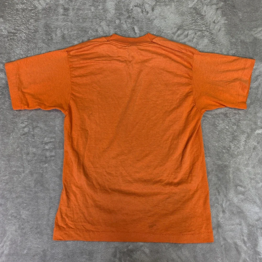 Vintage Fruit of the Loom BEST Orange T-Shirt Kids 14-16 Single Stitch USA Made